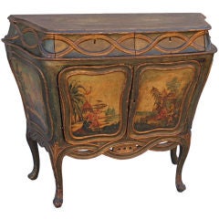 Antique Italian Chinoiserie Style Commode