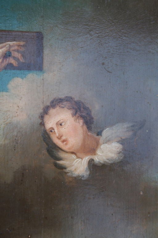Board Early 18th Century Religious Painting