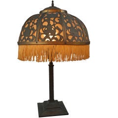 Antique 1920's Table Lamp w/ Asian Motif