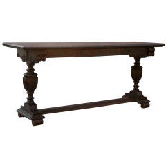 1920's Spanish Revival Mahogany Console/Entry Table