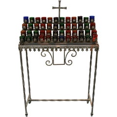 Religious Wrought Iron Votive Stand