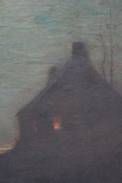 Canvas Late 19th century Nocturne Painting by Lowell Birge Harrison