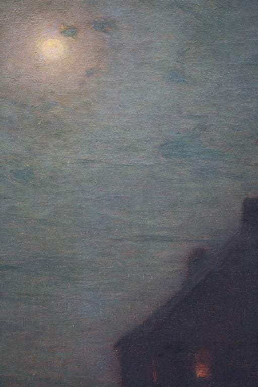 Late 19th century Nocturne Painting by Lowell Birge Harrison 1