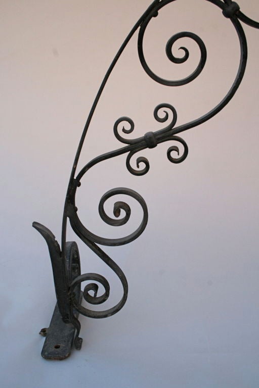 wrought iron archway