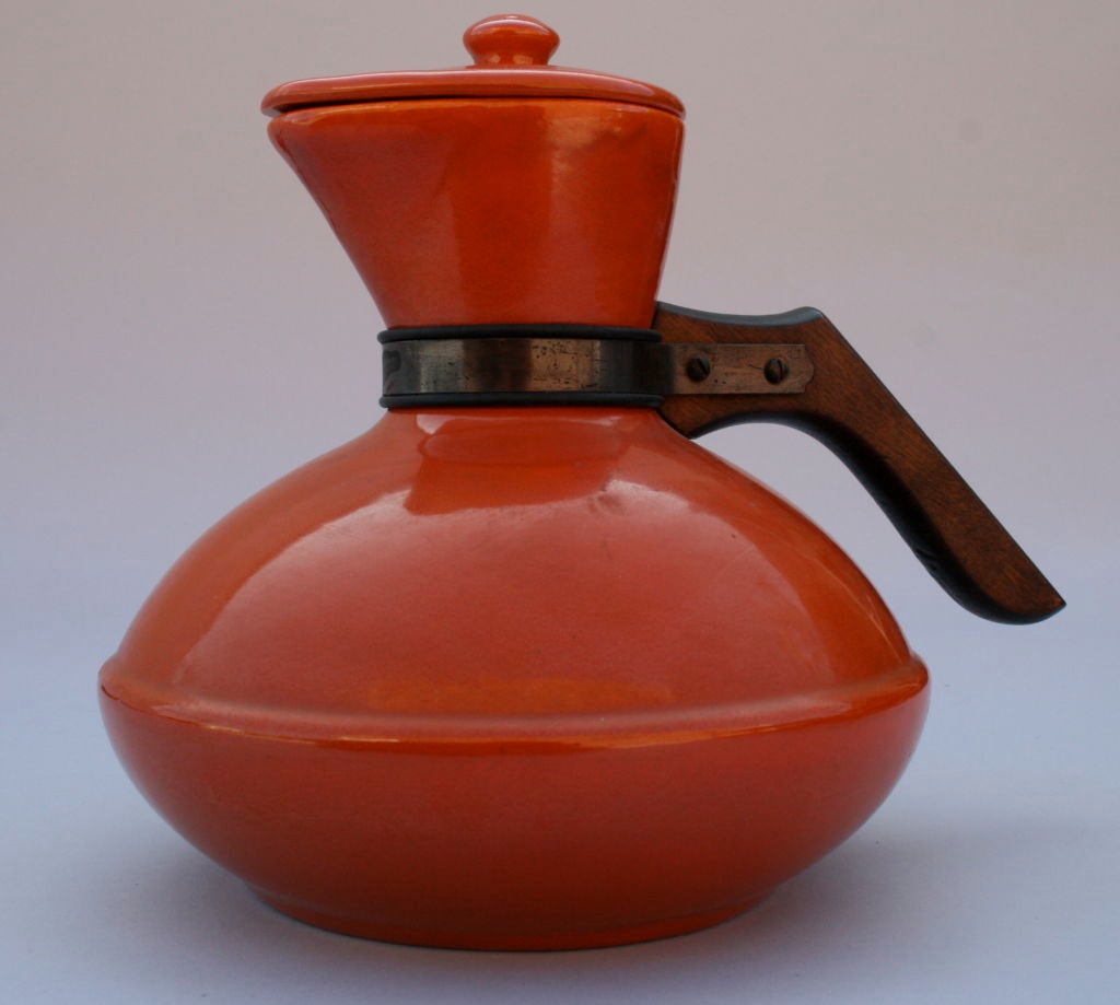 American Catalina Island Pottery Carafe in Toyon Red