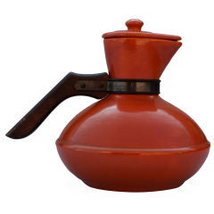 Catalina Island Pottery Carafe in Toyon Red