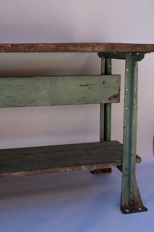 American Army Green Work Bench/Table