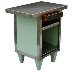 Industrial Enameled Steel Cabinet w/ Stainless Steel Countertop