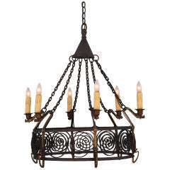 Fantastic Austrian/Viennese Six-light Chandelier