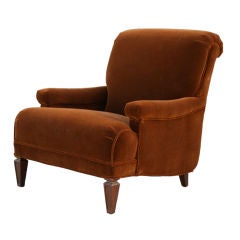 1920's Streamline Mohair Chair