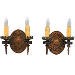 Large and Impressive Spanish Revival Sconces