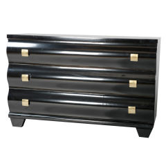 High Style Black Lacquer Chest High Style Black Lacquer Chest