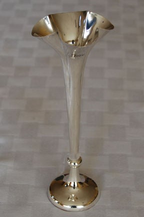 8 English Sterling Silver Vases 1