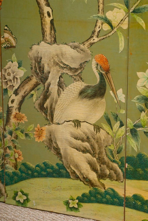 GRACIE Room-sized Hand Painted Wallpaper Screen 5