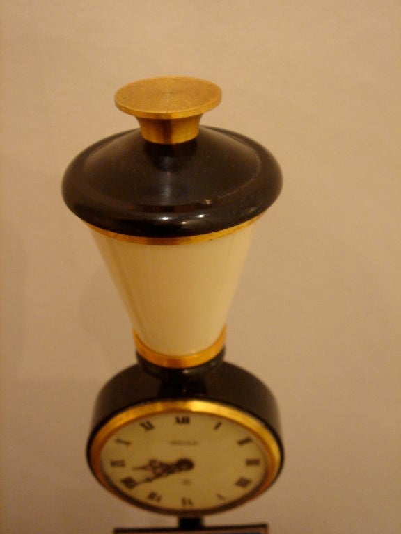 Metal A Charming Jaeger le Coultre Clock For Sale