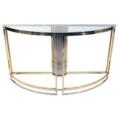 Free Standing Half Moon Shape Console Table by Banci