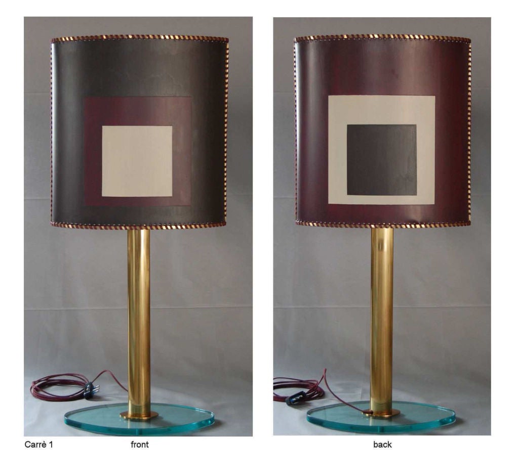 "TAKE FIVE" table lamps omage to Joseph Albers