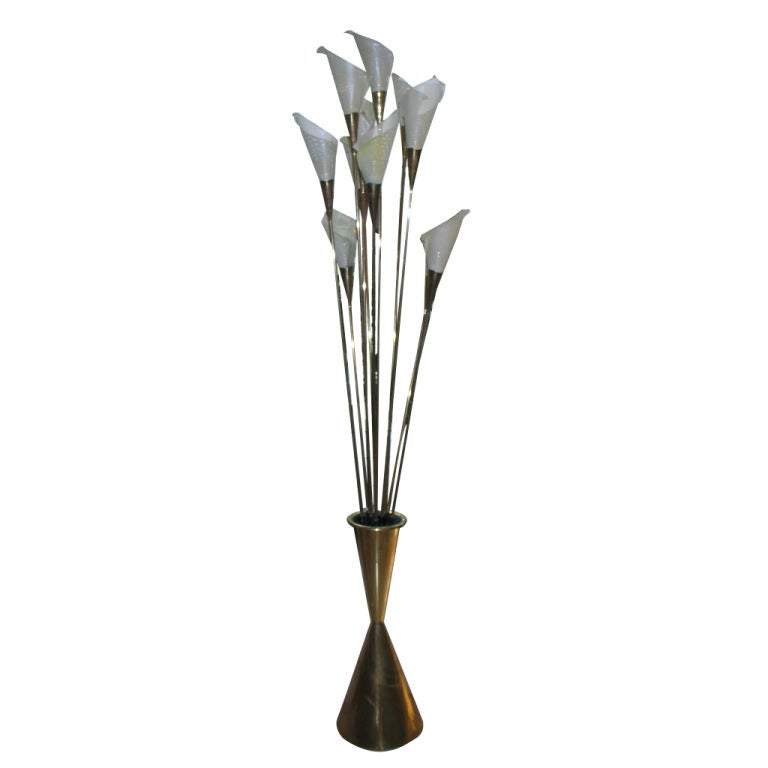 "Calla" Floor Lamp by Angelo Lelli For Sale