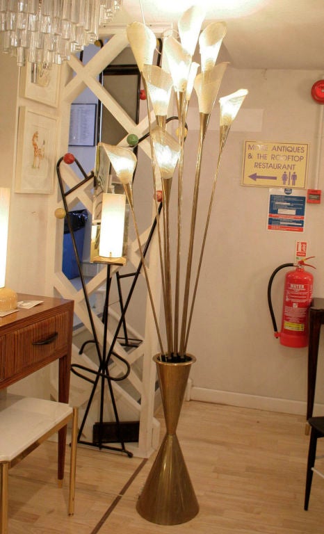 "Calla" Floor Lamp by Angelo Lelli
