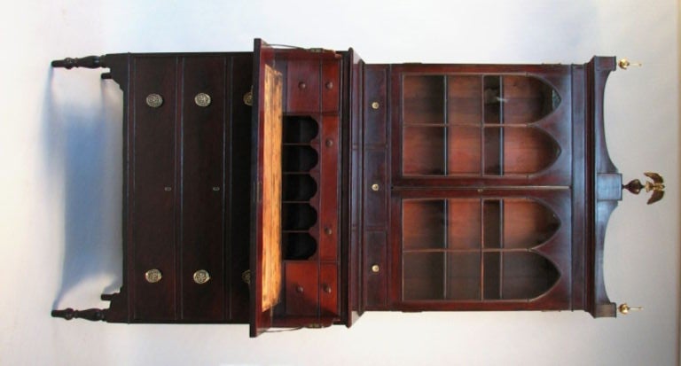 American Sheraton Mahogany Secretary