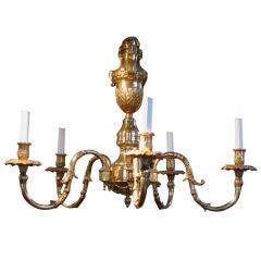 Georgian Style Brass Chandelier