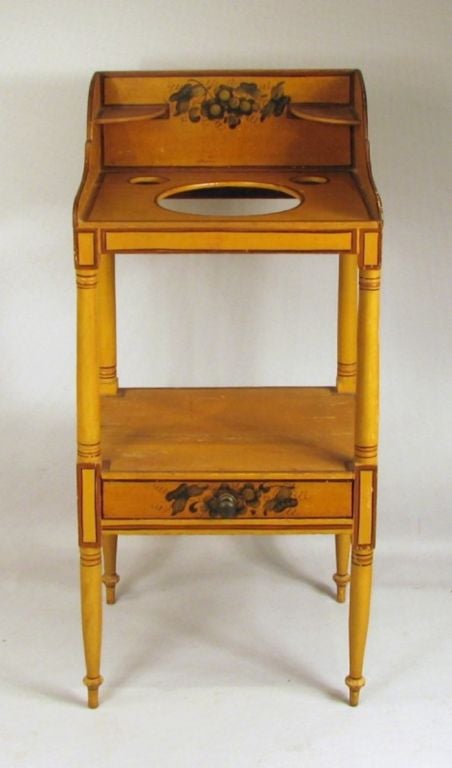 Decorated Sheraton Washstand
