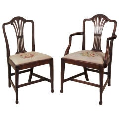 Antique Set  of 10 Georgian Style Dining Chairs