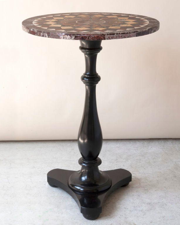 Neo Classical Style Marble Gueridon with Speciman Top
