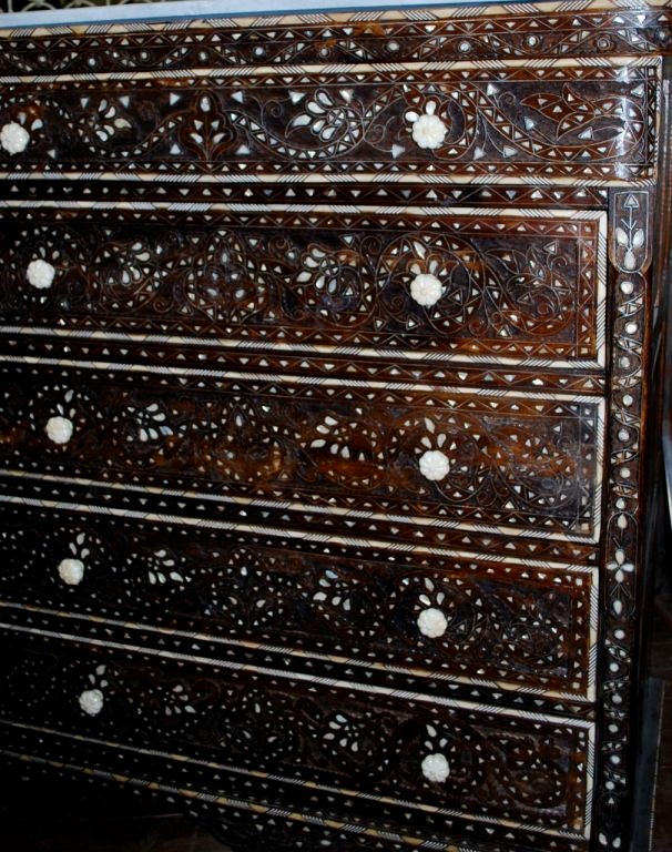 mother of pearl chest of drawers