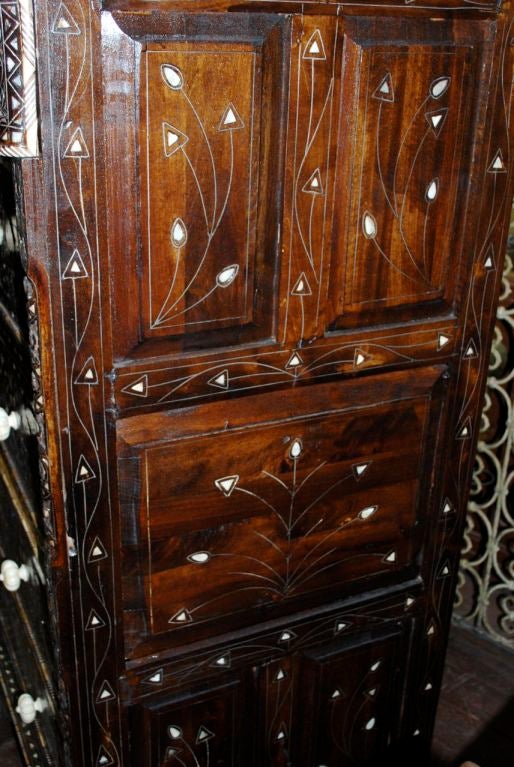 mother of pearl inlay chest of drawers