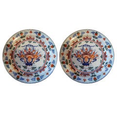 Pair of 18th Century Delft Chargers