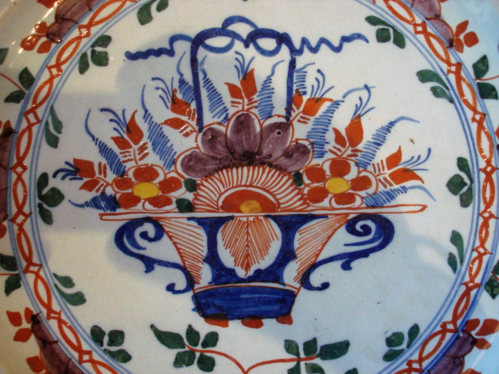 Pair of 18th Century Delft Chargers