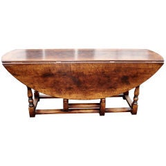 Large George I Style Oak Gateleg Table