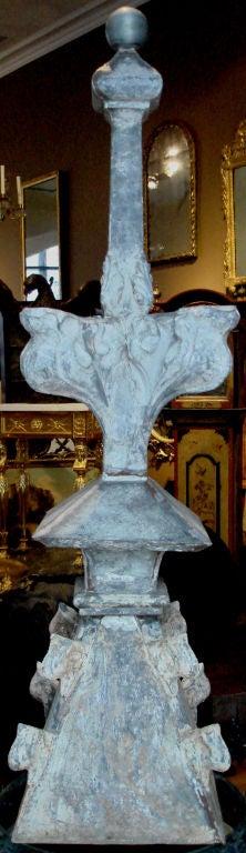 Large American Zinc Architectural Finial