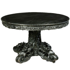 TABLE CENTRALE ART NOUVEAU PÉRIODE ANGLO-ASIATIQUE