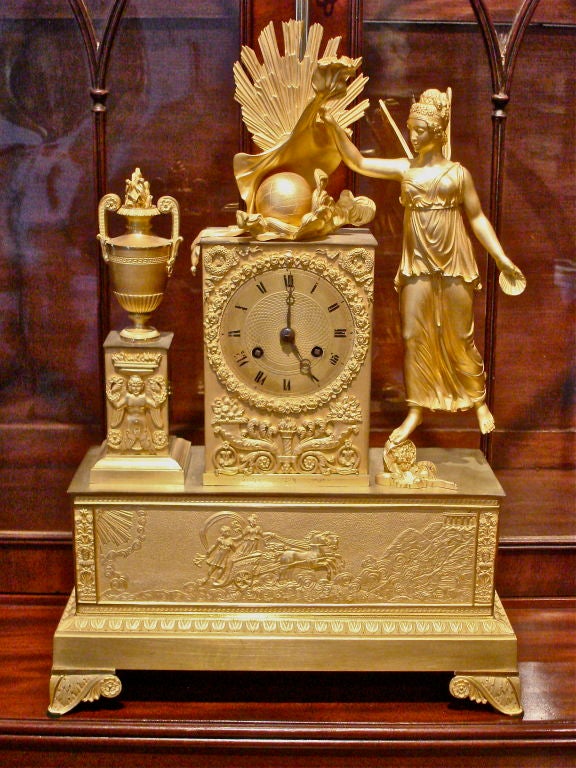 Period French Empire Ormolu Clock 4