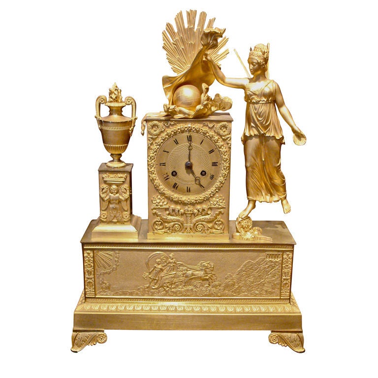 Period French Empire Ormolu Clock