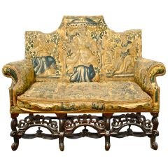 EXTREMELY RARE PERIOD ENGLISH 17TH CENTURY SETTEE