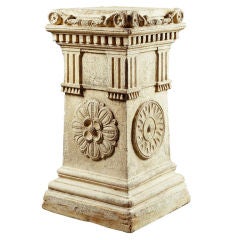 A Charles X Terracotta Plinth