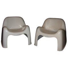 Pair of Sergio Mazza "Toga" Armchairs