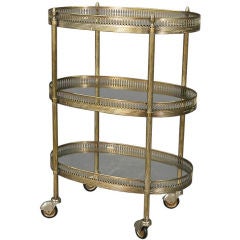 Antique English Silverplated Trolley