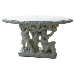 European Resconstituted Stone Oval Table