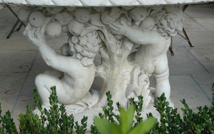 European Resconstituted Stone Oval Table