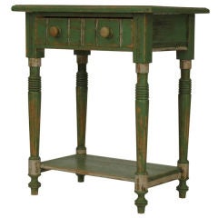 Antique Danish Painted Pine Side Table