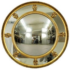 Antique English Convex Mirror