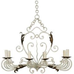 French Painted Chandelier