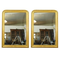 French Pair of Gilt Louis Philippe Mirrors