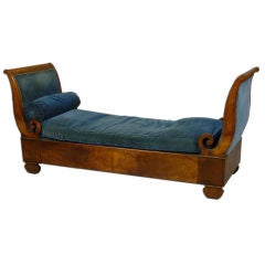 Antique English Regency Style Sleigh Daybed