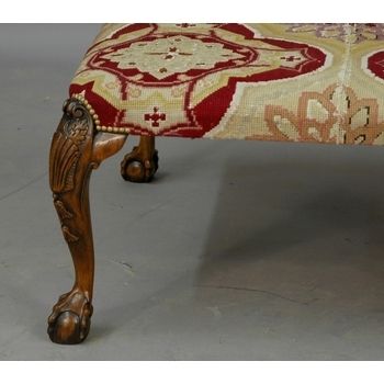 English Oversized Ottoman/ Stool