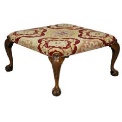 English Oversized Ottoman/ Stool